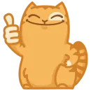 Стикер ВК Персик