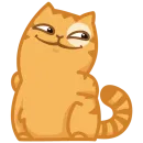 Стикер ВК Персик