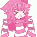Стикер Pink girl