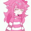 Стикер Pink girl