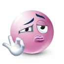 Стикер Pink faces