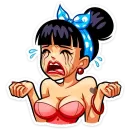 Стикер Пин-ап Полли