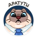 Стикер Котик Плюш