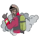 Стикер Firefighter