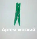 Стикер прищепки имена