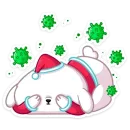 Стикер Новогодний Пудинг