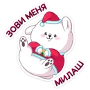 Стикер Новогодний Пудинг