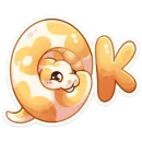 Стикер Питончик Пончик