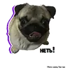 Стикер Pug Chak-chak (мопс самец Чак-чак)