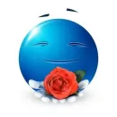 Стикер Blue faces