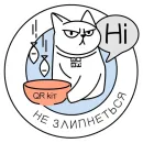 Стикер QR-cat by monobank