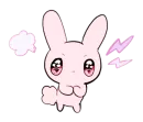 Стикер rabbits and girls pink