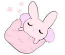 Стикер rabbits and girls pink