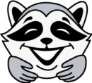 Стикер raccoon