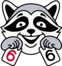 Стикер raccoon