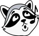 Стикер raccoon