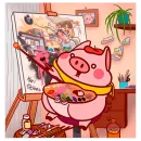 Стикер Random Pig Valera