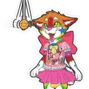 Стикер Разноцветный Лисёнок