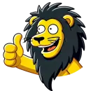 Стикер real lions app