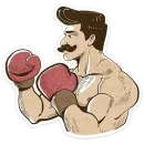 Стикер Ретроджентльмен