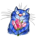 Стикер Rinas Blue Cats