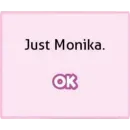 Стикер just monika.