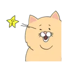 Стикер Sad Fat Cat