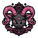 Стикер satanic goats