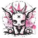 Стикер satanic goats