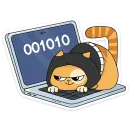 Стикер Персик в Безопасности