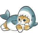 Стикер Shark cats