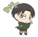 Стикер shingeki no kyojin chibi