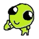 Стикер silly alien