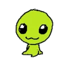 Стикер silly alien