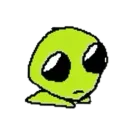 Стикер silly alien