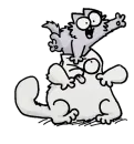 Стикер simon's cat