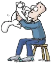 Стикер simon's cat