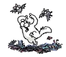 Стикер simon's cat