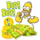 Стикер SIMPSONS INU