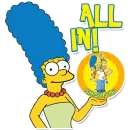 Стикер SIMPSONS INU