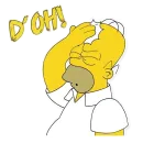 Стикер Симпсоны