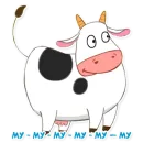 Стикер Синий трактор