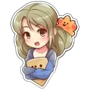 Стикер Девочки-сестрички