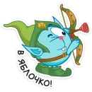 Стикер Смешарики снимают кино