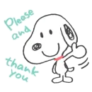 Стикер snoopy