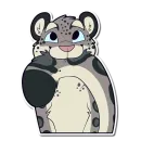 Стикер Snow Leopard
