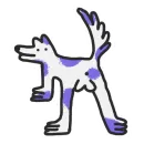 Стикер crococow dog