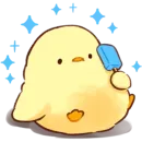 Стикер Soft and Cute Chicks Summer