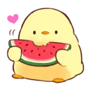Стикер Soft and Cute Chicks Summer