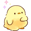 Стикер Soft and Cute Chicks Love